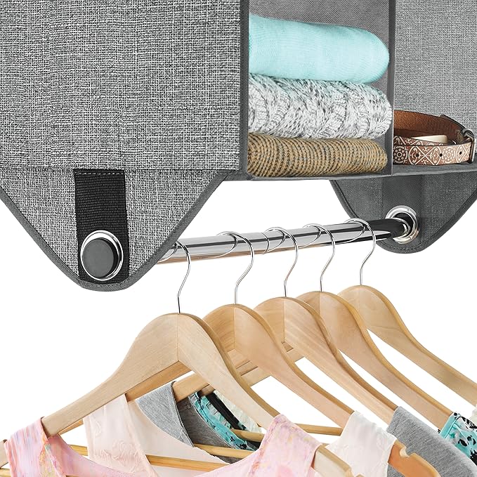 Whitmor 4 Section Fabric Closet Organizer Shelving - Image 4
