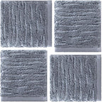 SKL Home CloudSoft Cotton Luxury 4-Piece Washcloth Set, Smoke Blue - Image 5
