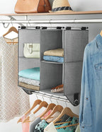 Whitmor 4 Section Fabric Closet Organizer Shelving - Image 2