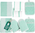 Casa Platino Potholders & Oven Mitts Heat Resistant, 8-Piece Mini Oven Mitts by CasaPlatino
