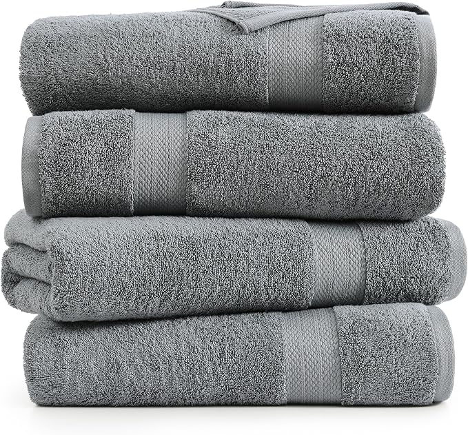 LANE LINEN 4 Pack Bath Towels Set - Image 2