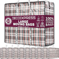Deco Express Moving Bags with Zipper, Clothes Storage, Moving Supplies by DECO+EXPRESS