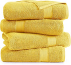 LANE LINEN Cotton Bath Towels Pack of 4 - Image 2