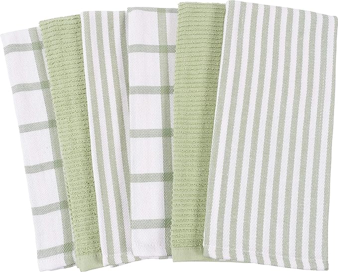 KAF Home Premium Kitchen Towels, Large 100% Cotton, Flat & Terry Absorbent Dish - Image 3