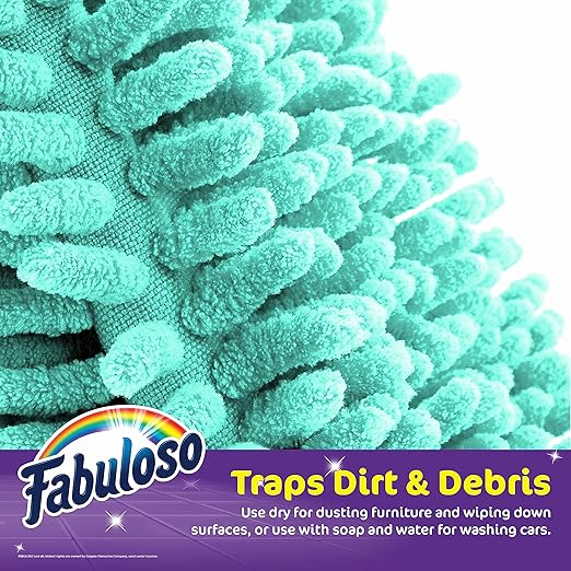 Fabuloso Microfiber Cleaning Mitt Glove, Lint-Free Scratch-Free Dusting and - Image 3