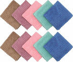 Microfiber Cleaning Cloth Lint Free Cleaning Rags, 10 Pack Fast Drying Dish Rags - Image 2