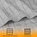 HOMERHYME Microfiber Hand Bath Towels, 6 Pack 25''*15'' Grey Bathroom Hand - Image 3