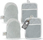 Casa Platino Heat Resistant Oven Mitts & Potholders, 4-Piece – Oven Mitts and by CasaPlatino