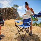 Coleman Big-N-Tall Camping Chair with Cup Holder & Side Pocket, Water-Resistant XL Outdoor Seat Supports up to 600 lbs, Great for Camping, Tailgating, Firepits, Patio, & More - Image 6