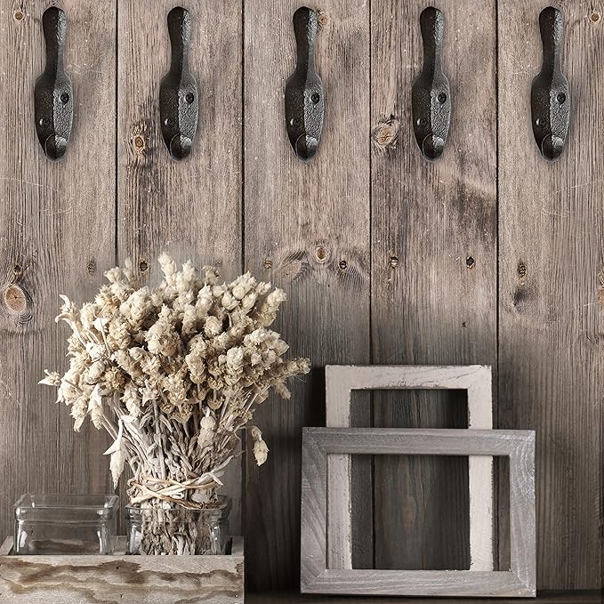 Rustic Cast Iron Coat Hooks - Image 5