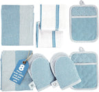 Casa Platino Silicone Oven Mitts Set, 8-Piece – 500°F Heat Resistant Mini Oven by CasaPlatino