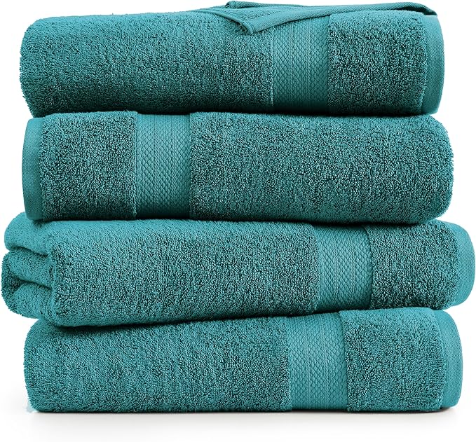 LANE LINEN Premium 4 Pack Bath Towels Set - Image 2