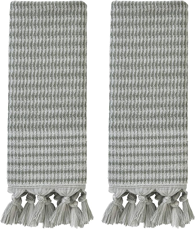 SKL Home Longborough 100% Turkish Cotton Premium 2-Piece Hand Towel Set by SKLHomebySaturdayKnightLtd