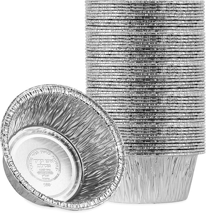PLASTICPRO 4.5'' Inch Round Tin Foil Pans Disposable Aluminum, Freezer & Oven by PLASTICPRO
