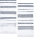 Sticky Toffee Hand Towels for Bathroom Set of 2 – 28x16 in White and Navy Blue by StickyToffee
