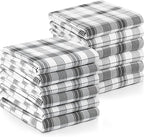 Utopia Towels Grey & White Dish Towels 100% Ring Spun Cotton Highly Absorbent & by UTOPIATOWELS
