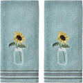SKL Home by Saturday Knight Ltd. Sunflower in Jar Hand Towel by SKLHomebySaturdayKnightLtd