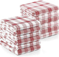 Utopia Towels Red & White Dish Towels 100% Ring Spun Cotton Highly Absorbent & by UTOPIATOWELS