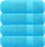 GLAMBURG Premium Cotton 4 Pack Bath Towel Set by GLAMBURG