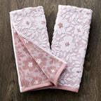 SKL Home Floral Jacquard 100% Cotton 2pc Hand Towel Set, Reversible & Decorative - Image 2