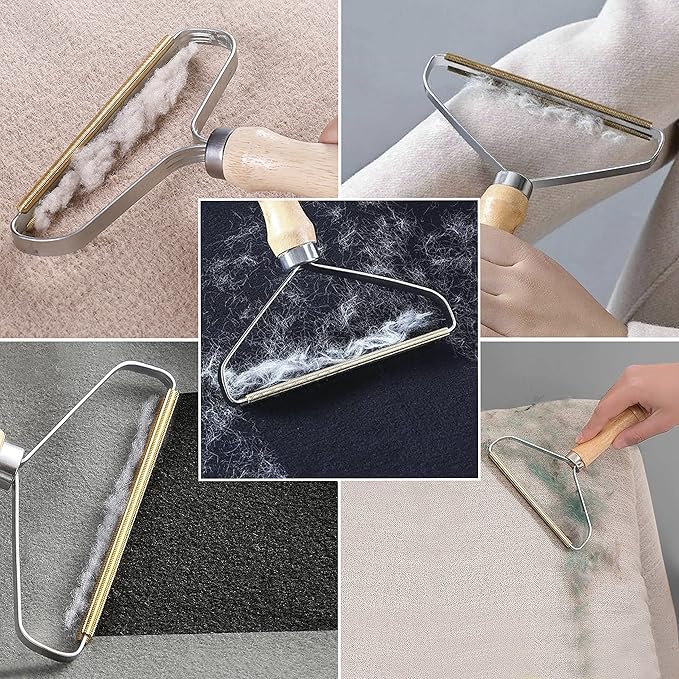 Pet Hair Removers 2 Pack Reusable Metal Lint Remover Tool – Durable Pet Hair - Image 2