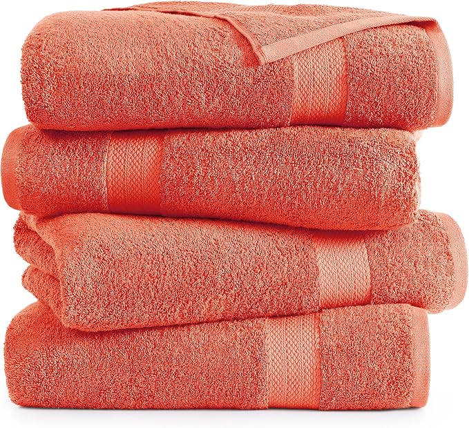 LANE LINEN 100% Ring Spun Cotton Bath Towels - Image 2