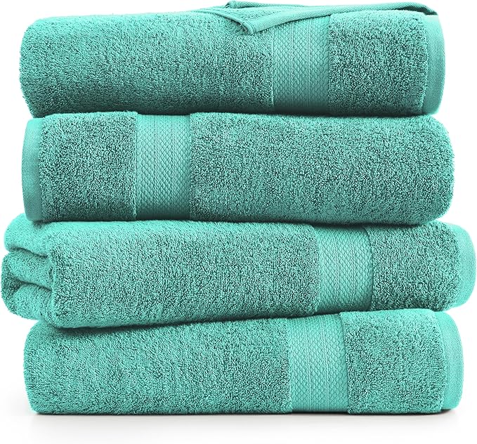 LANE LINEN Bathroom Towels Set- 100% Cotton Luxury Bath Towels - Image 2
