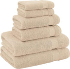 American Veteran 6 Piece Luxury Towel Set, 100% Cotton Turkish Towels - Image 4
