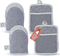 Casa Platino Silicone Oven Mitts & Potholders, 4-Piece – Pot Holders and Oven by CasaPlatino
