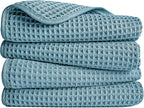 POLYTE 430 GSM Microfiber Lint Free Hand Towel, 16 x 30 in, 4 Pack by Polyte