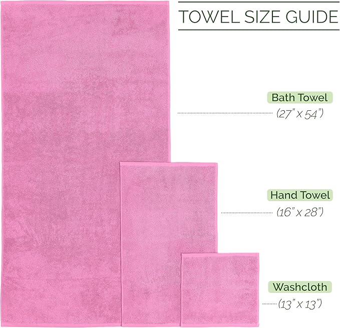 Elegant Comfort Luxury 6-Piece Towel Set, Premium Soft 100% Turkish Cotton - Image 3
