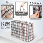 Moving Bags with Zipper & Handles, Heavy Duty Storage Totes, 88 lbs Clothes - Image 4
