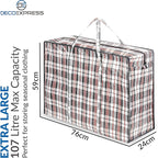 Moving Bags with Zipper & Handles, Heavy Duty Storage Totes, 88 lbs Clothes - Image 3