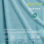 Lacoste Heritage 100% Supima Cotton Hand Towel, Premium Super Soft Bath Towel - Image 4