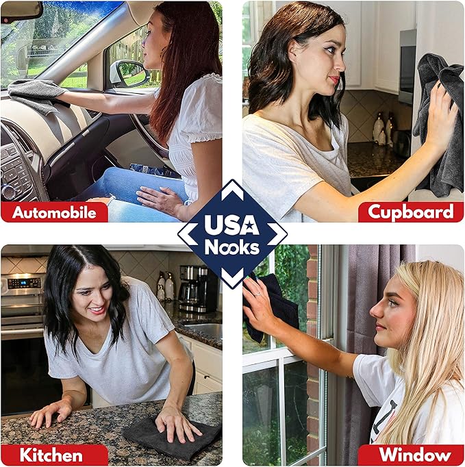 USANOOKS Premium 300GSM Microfiber Cleaning Cloth - Image 3