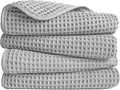 POLYTE 430 GSM Microfiber Lint Free Hand Towel, 16 x 30 in, 4 Pack by Polyte