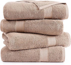 LANE LINEN 100% Pure Cotton Bath Sheets 4 Pack - Image 2