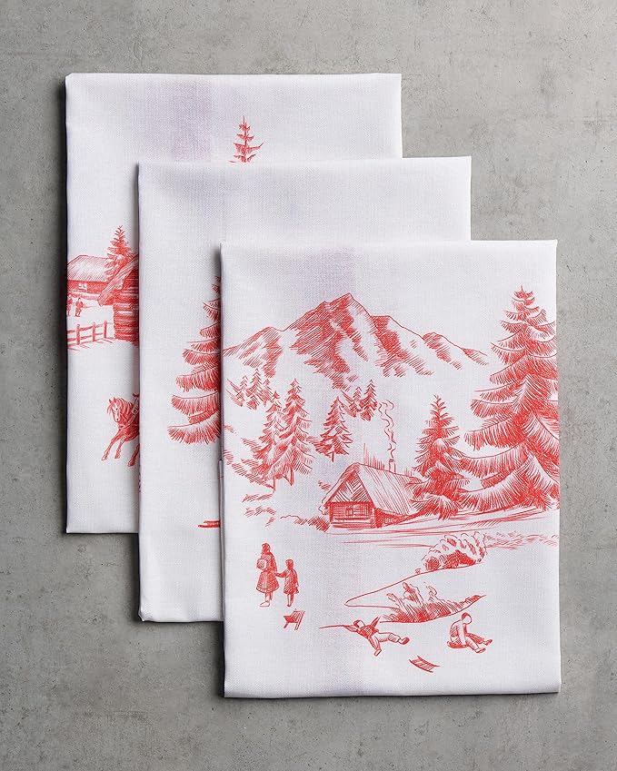 Maison d' Hermine Kitchen Towels Set of 3 100% Cotton 20" x 27.5" Reusable - Image 9