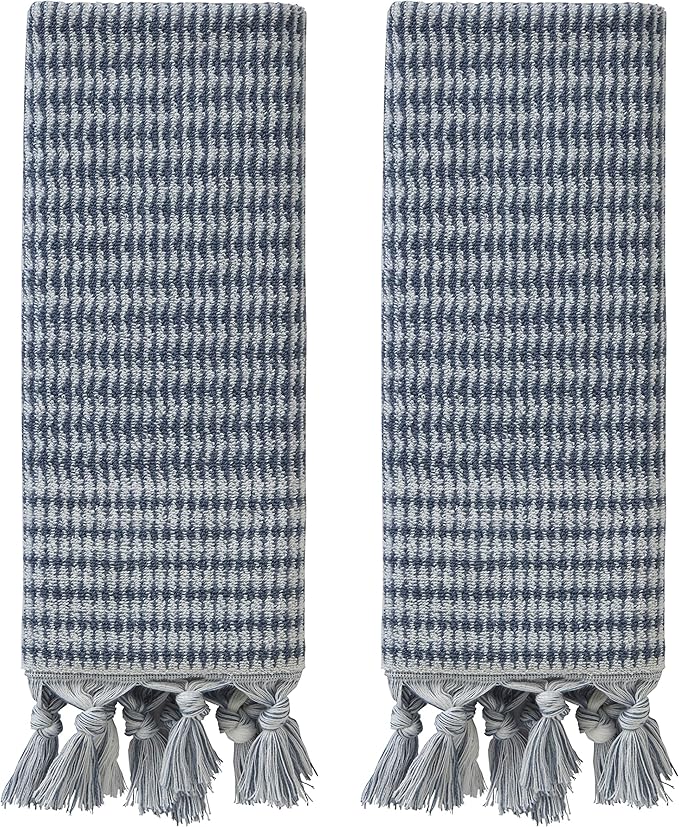 SKL Home Longborough 100% Turkish Cotton Premium 2-Piece Hand Towel Set by SKLHomebySaturdayKnightLtd