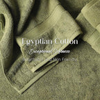 Superior Solid Egyptian Cotton Towel Set, Washcloths 13” x 13”, Hand Towels 20” - Image 5