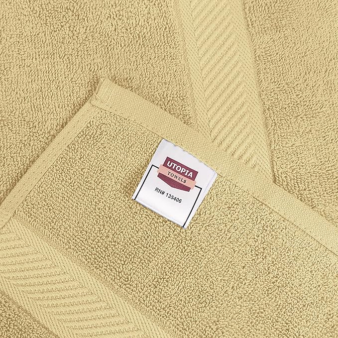 Utopia Towels 6 Pack Medium Bath Towel Set, 24 by 48 Inches, 500 GSM 100% Ring - Image 7