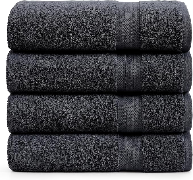 LANE LINEN 100% Luxury Cotton Bath Sheets Set of 4 by LaneLinen