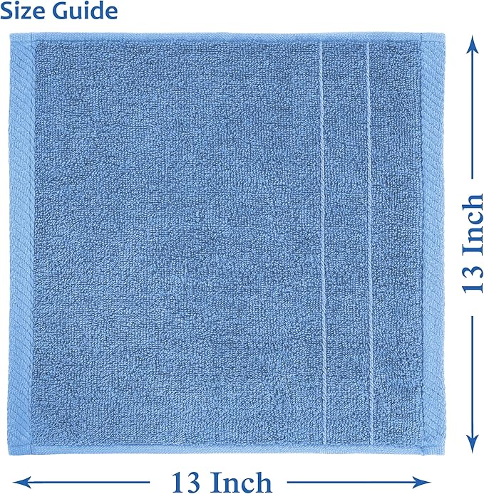 Casa Platino Blue Wash Cloths - Image 3
