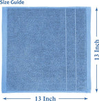 Casa Platino Blue Wash Cloths - Image 3