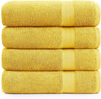 LANE LINEN 100% Luxury Cotton Bath Sheets 4 Pack by LaneLinen