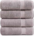 LANE LINEN 100% Mercerized Cotton Bath Sheets Set of 4 by LaneLinen