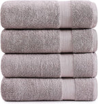 LANE LINEN 100% Mercerized Cotton Bath Sheets Set of 4 by LaneLinen