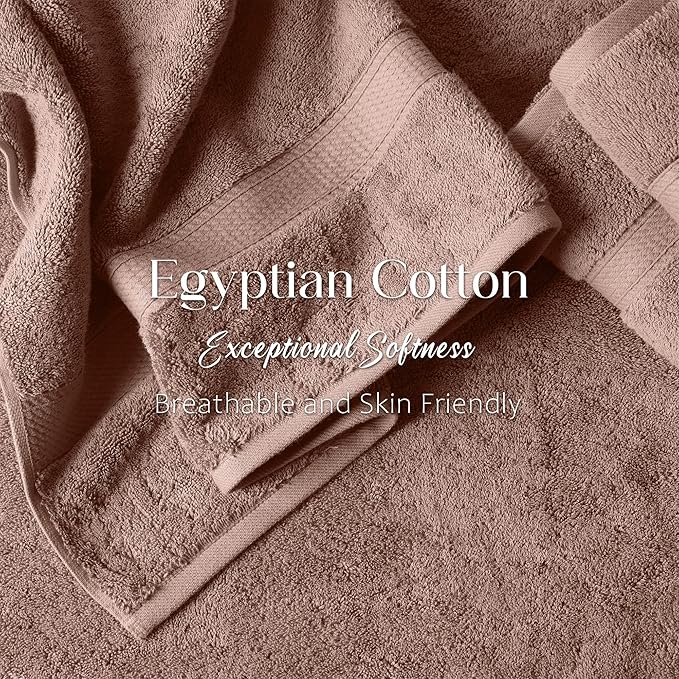 Superior Egyptian Cotton Pile Bath Towels, Ultra Soft Luxury Towel, Thick Plush - Image 5