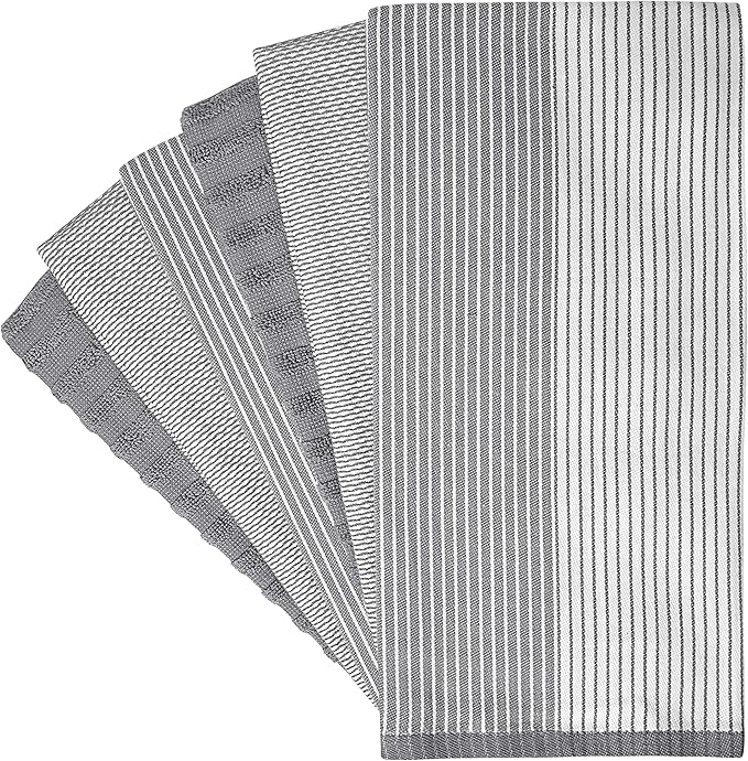 Premium Kitchen Towels | Large Cotton Dish Towels | Flat & Terry Highly - Image 3