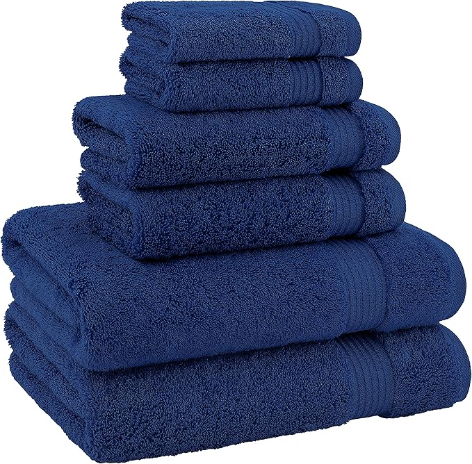 American Veteran 100% Cotton Turkish 6 Piece Luxury Towel Set - Image 4